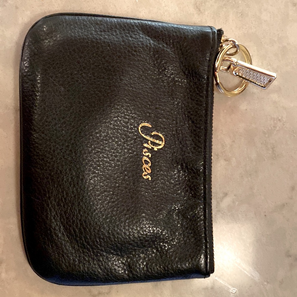 Rebecca minkoff coin purse / card holder - black leather